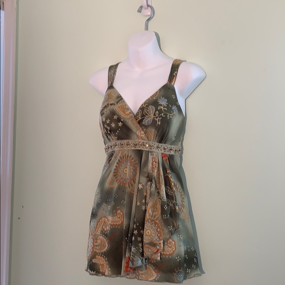 Dressbarn Multicolored Summer Top